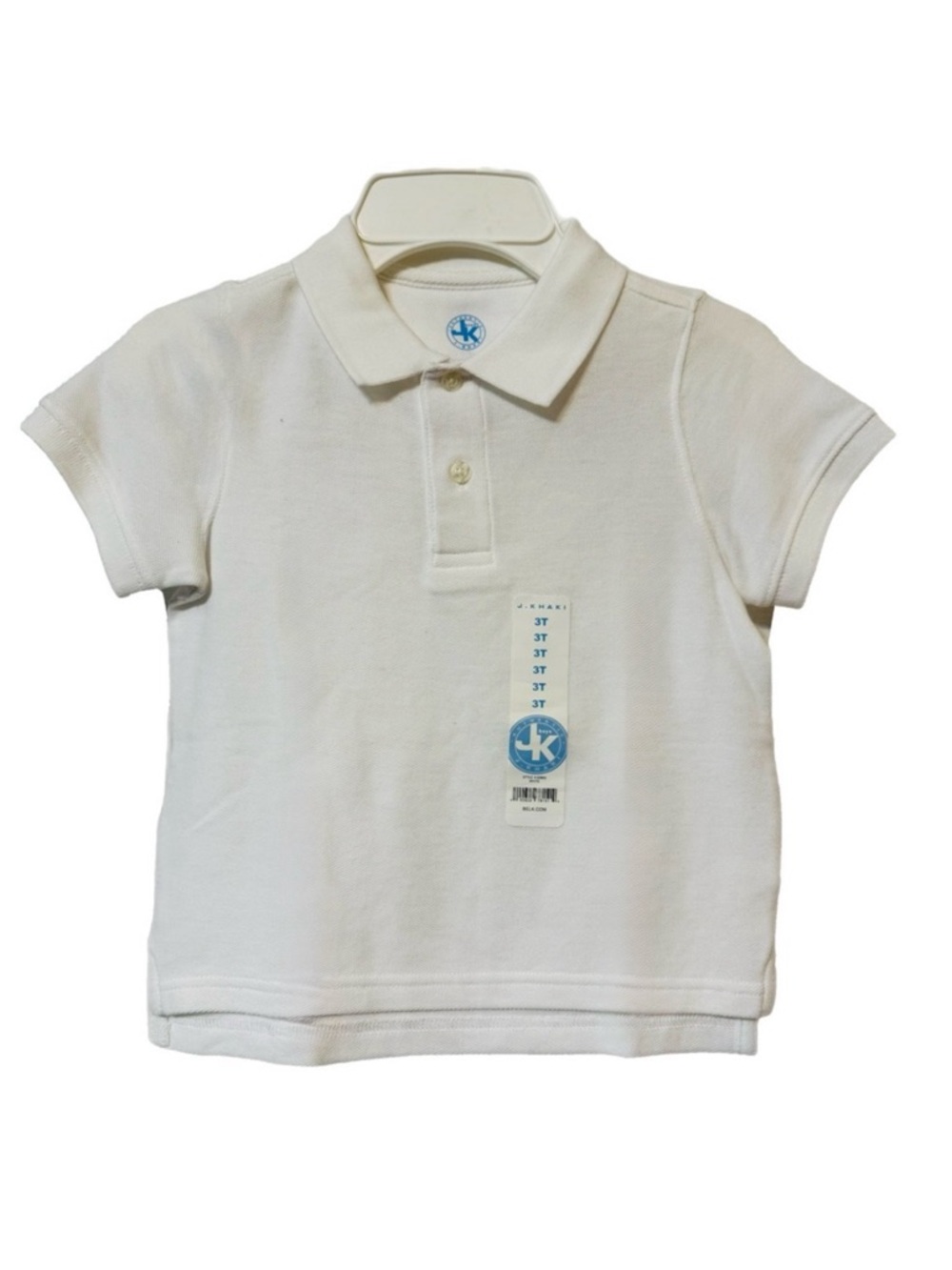 PRICE DROP NWT! J. Khaki Boys White Polo Collar Shirt - Size 3T